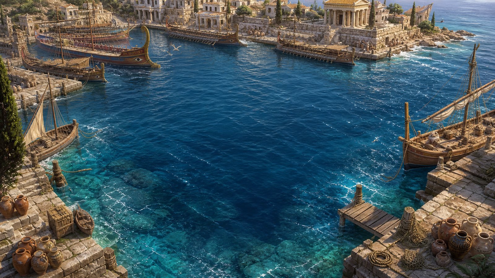 Aegean Harbour game board