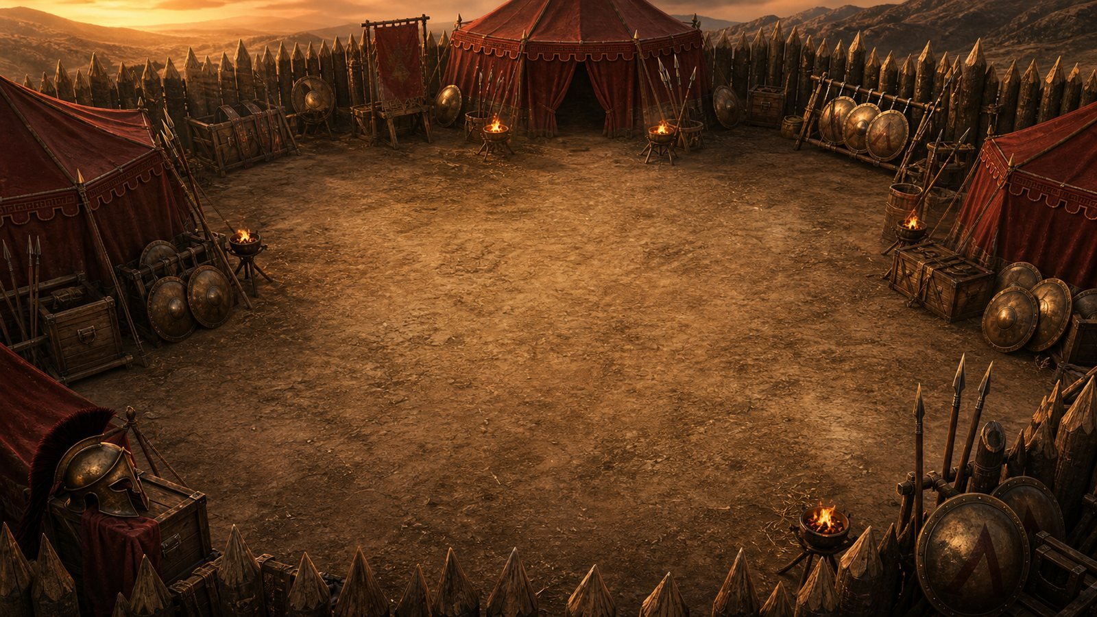Spartan War Camp game board